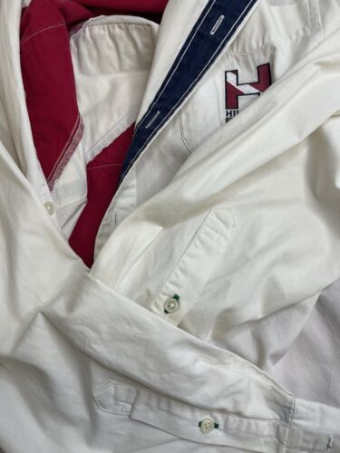 Vintage Tommy Hilfiger Dive Charter Flag Button Up Shirt Size Large