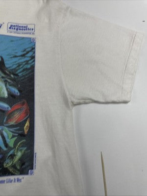 Vintage Some Like It Wet Doug Auld Art T-Shirt Size Medium 90s