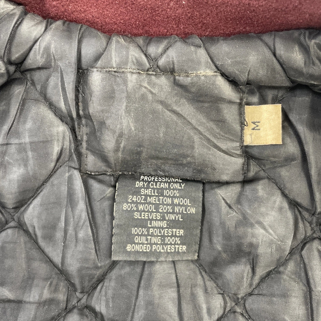 Cortes Orchestra Leather Wool Varsity Jacket Size Medium 2009