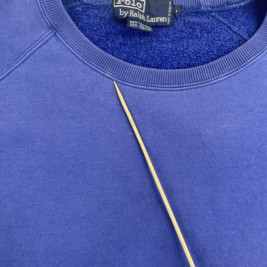 Vintage Polo Ralph Lauren Crewneck Sweatshirt Size Medium Blue 90s