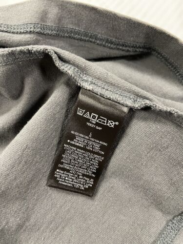 Yeezy Gap Unreleased Long Sleeve T-Shirt Size Large Dark Gray