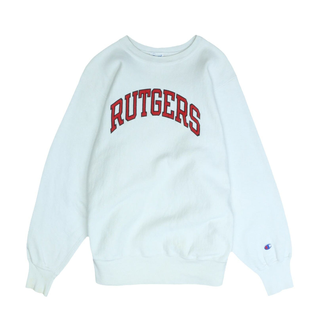 Vintage Rutgers Scarlet Knights Champion Reverse Weave Sweatshirt Large 80s NCAA