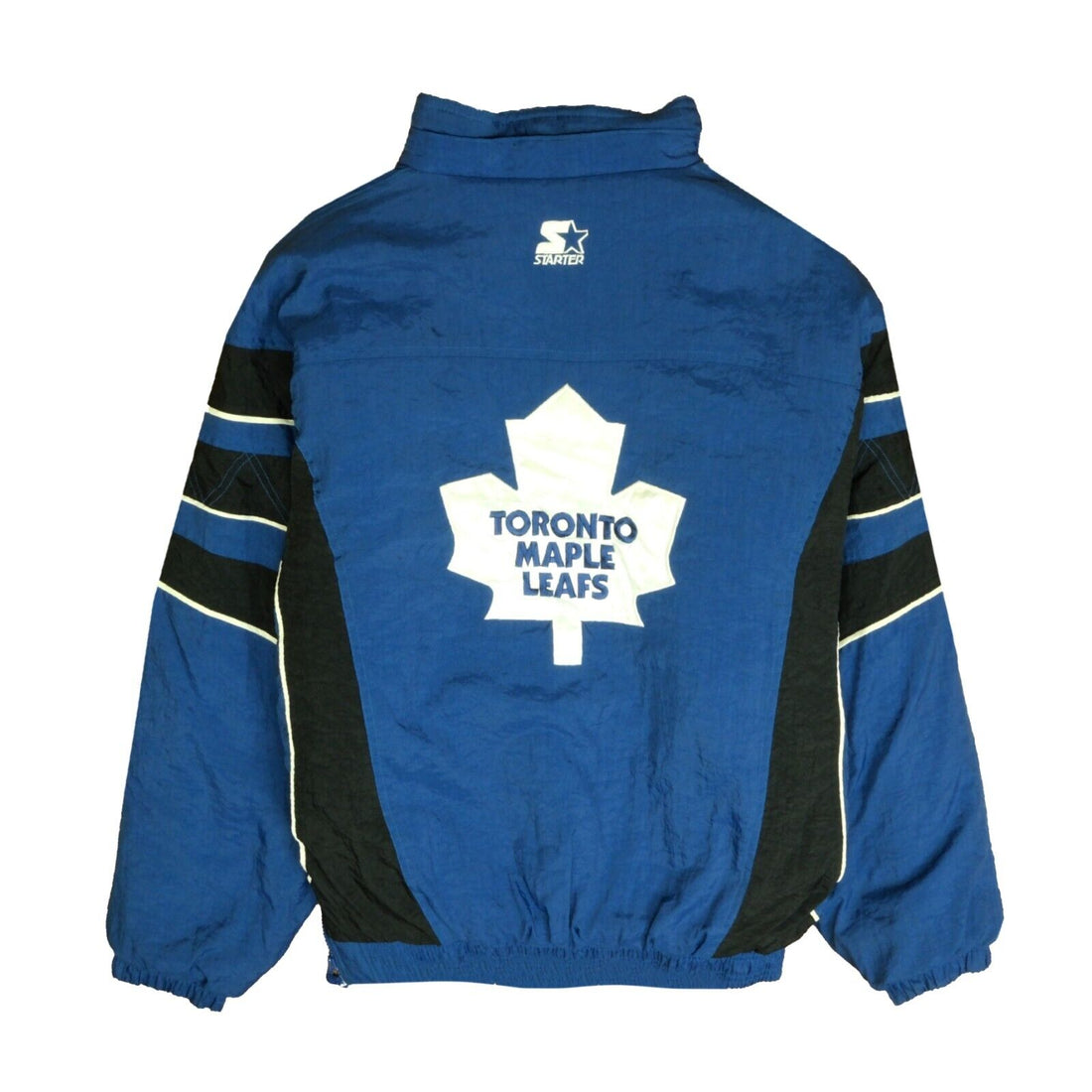 Vintage 90s Toronto Maple Leafs NHL Hockey Fleece Zip Sweater 