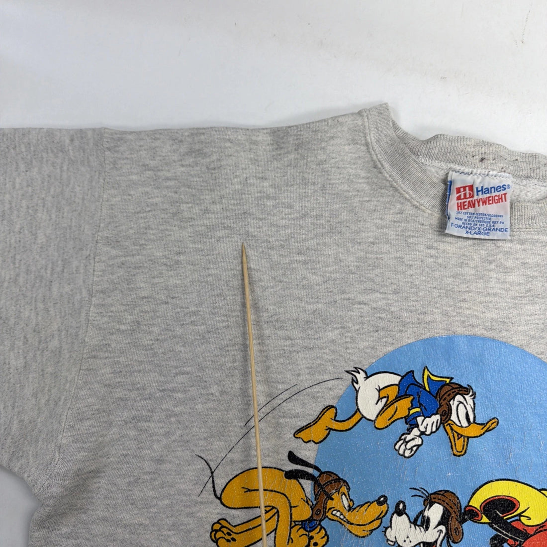 Vintage Mickey Mouse Disney Football Crewneck Sweatshirt Size XL