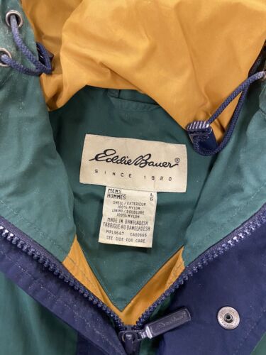 Vintage Eddie Bauer Light Coat Jacket Size Large Green