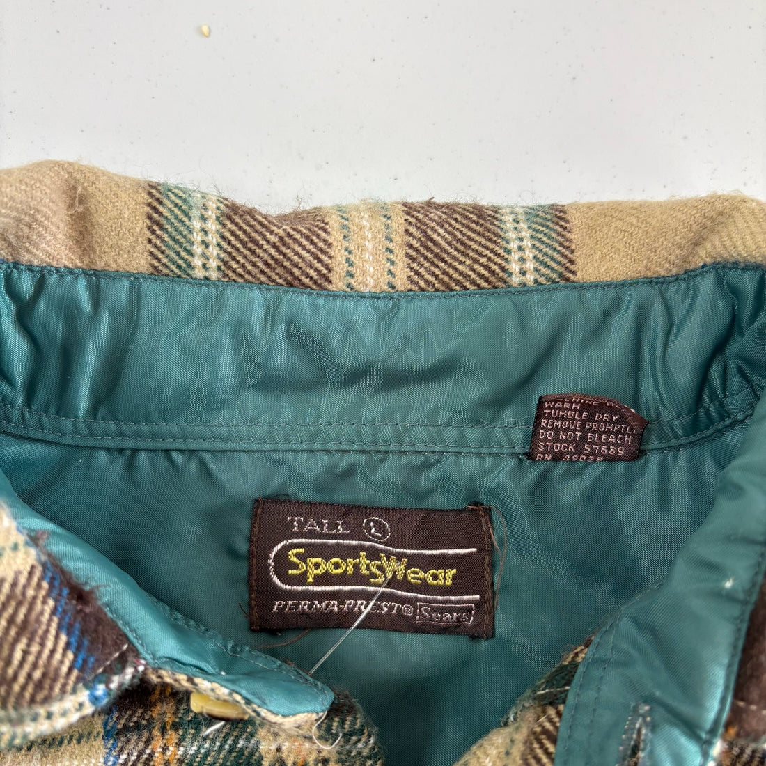 80s Sears Flannel Button up Size Large