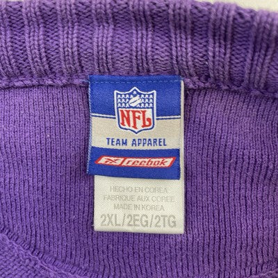 Vintage Minnesota Vikings Reebok Crewneck Sweater Size 2XL NFL