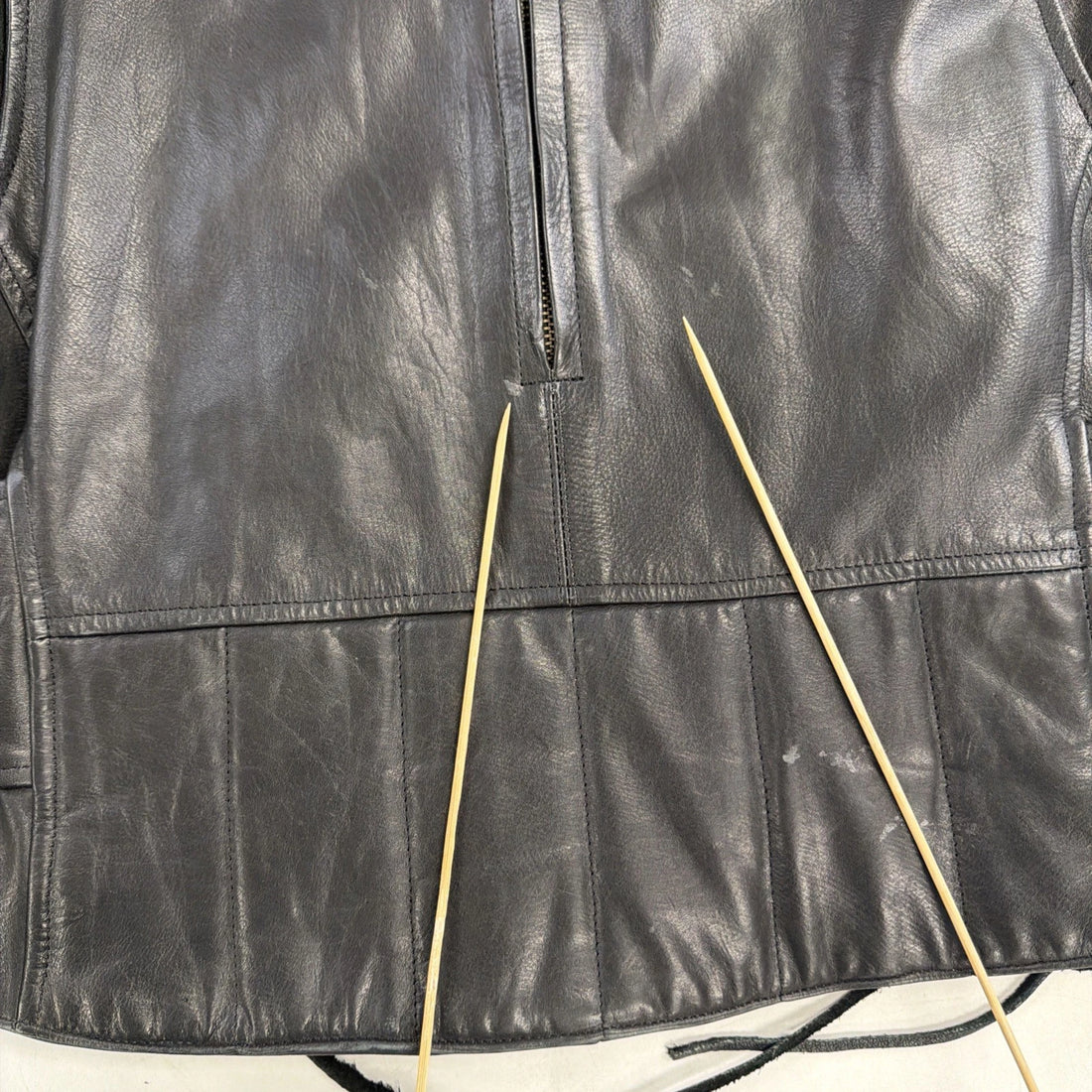 Leather Cafe Racer Motorcycle Jacket Womens Size Medium