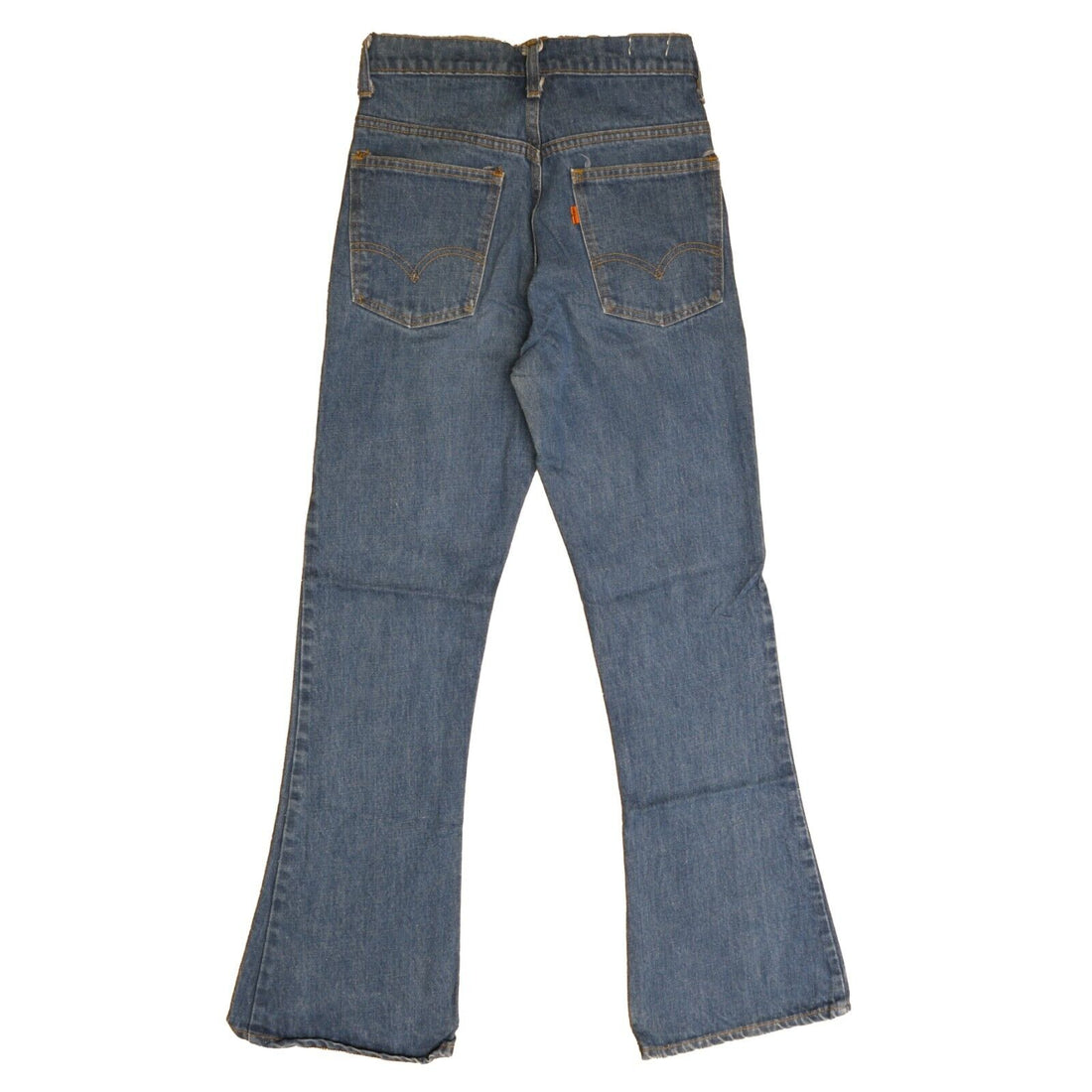 Vintage Levi Strauss Bell Bottom Denim Jeans Pants 29 X 32 Orange Tab 646 0217