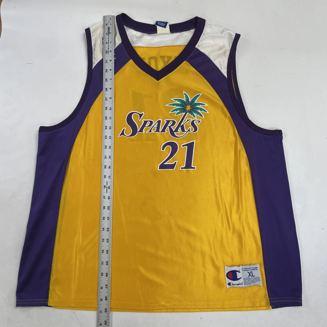 Vintage Los Angeles Sparks Tamecka Dixon Champion Jersey Size XL WNBA