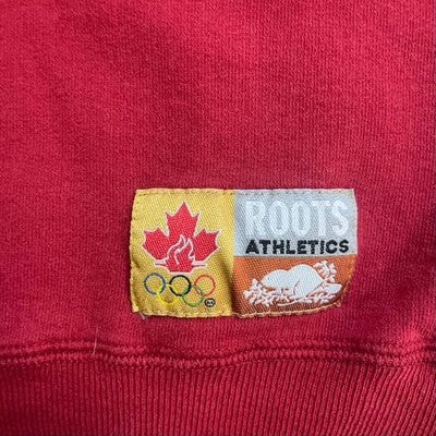 Vintage Roots Canada Olympics 1/4 Zip Sweatshirt Size Large