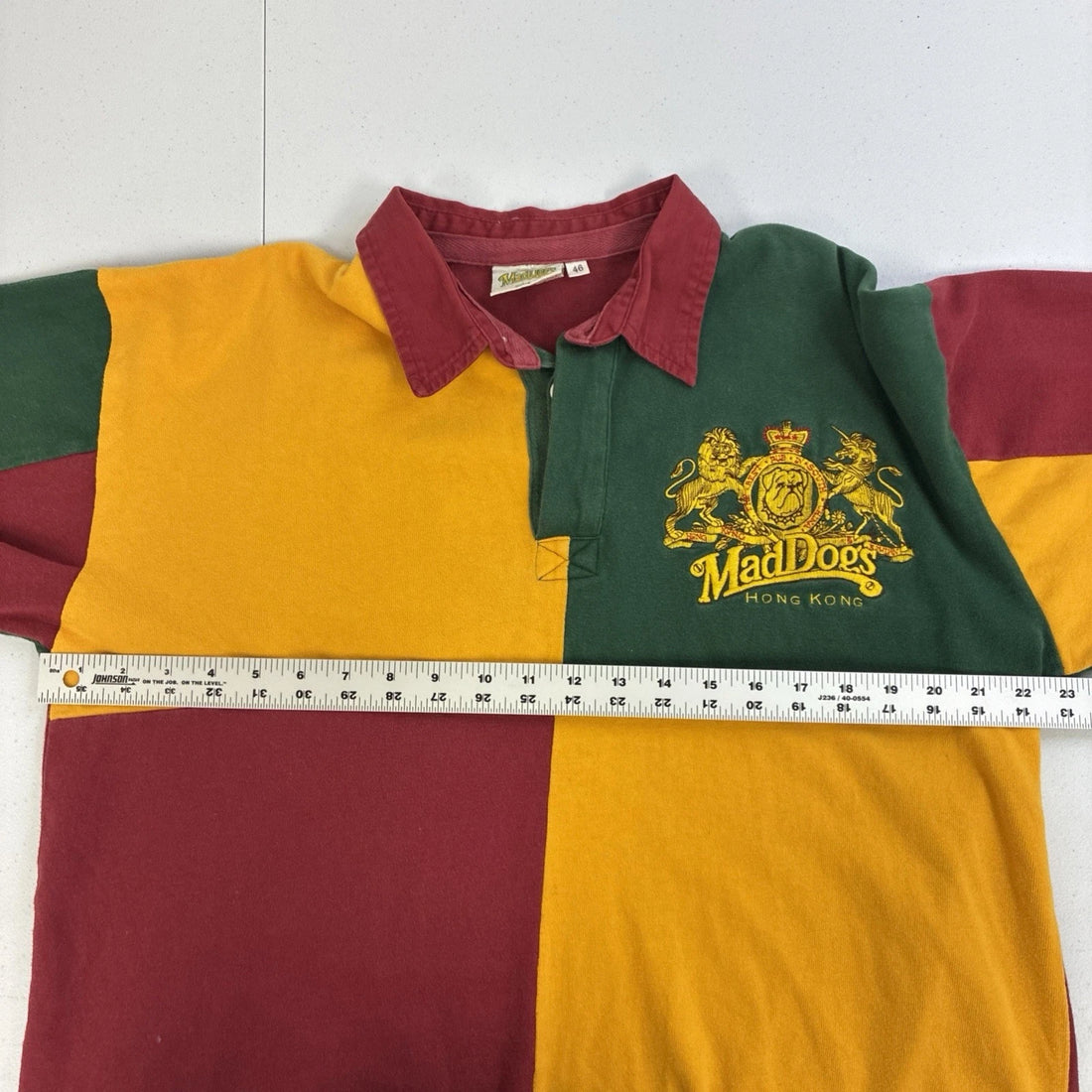 Vintage Mad Dogs Hong Kong Rugby Shirt Size 46