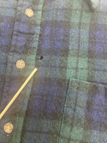 Vintage Pendleton Wool Lodge Button Up Shirt Size Large Plaid