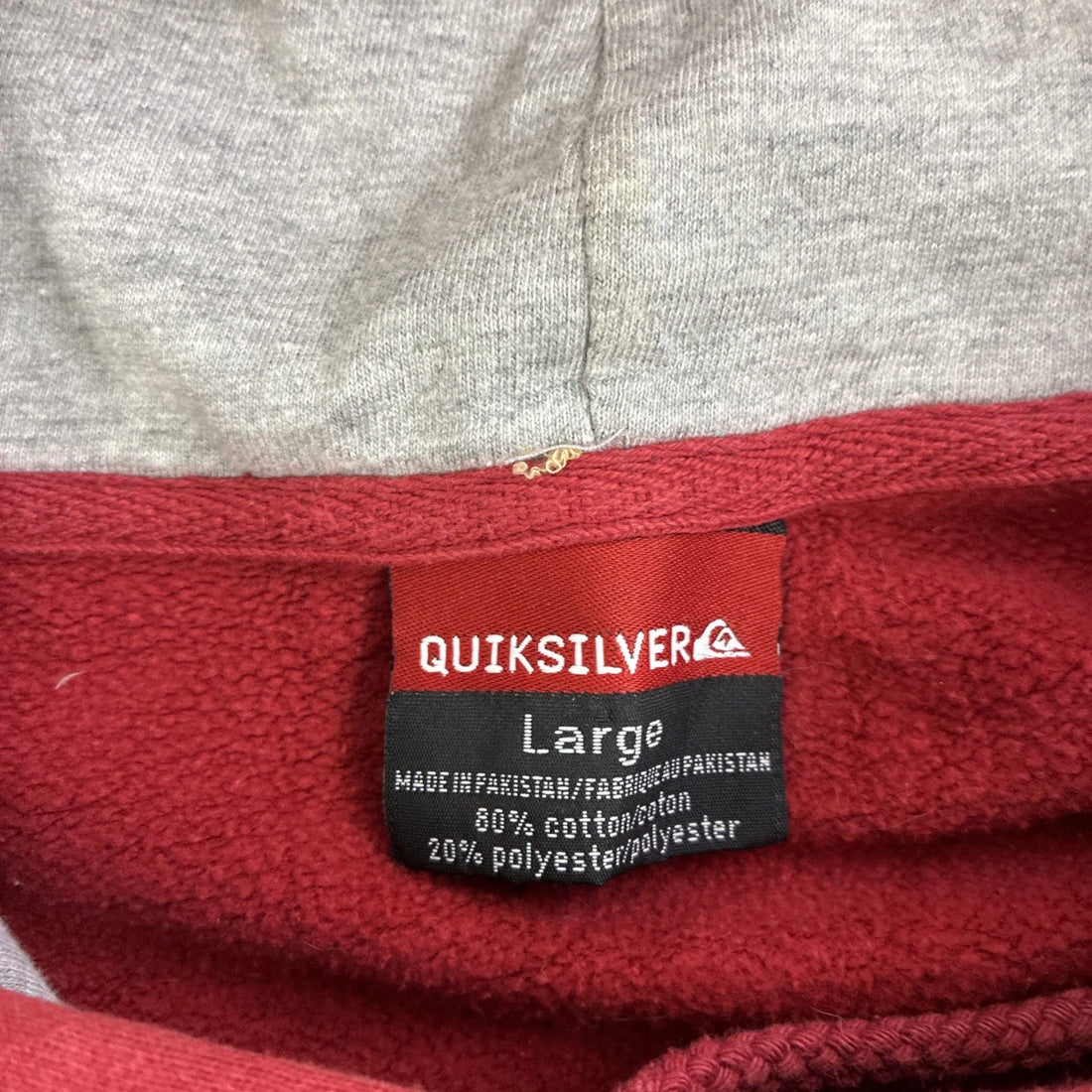Vintage Quiksilver Sweatshirt Hoodie Size Large Y2K
