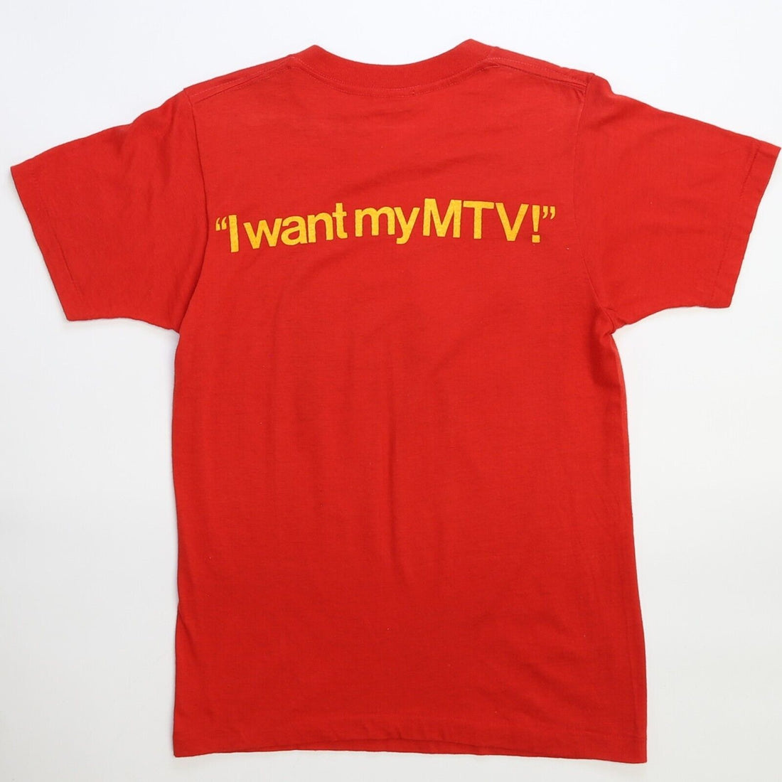 Vintage I Want My MTV Music Television T-Shirt Size Medium 80s