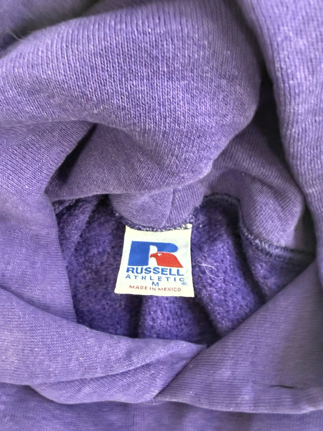Vintage East Carolina Russell Athletic Sweatshirt Hoodie Size Medium Purple