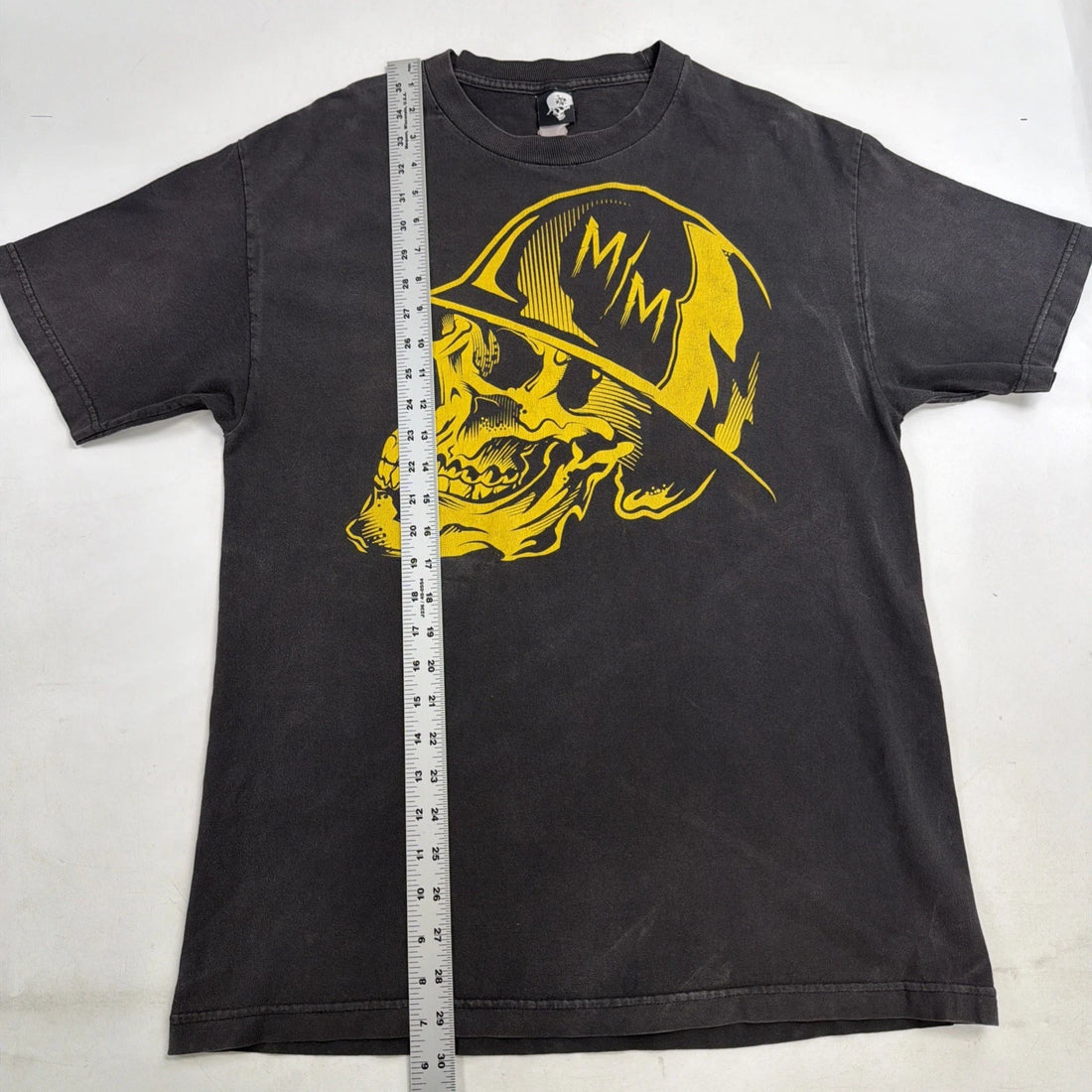 Metal Mulisha T-Shirt Size XL Yellow Skull