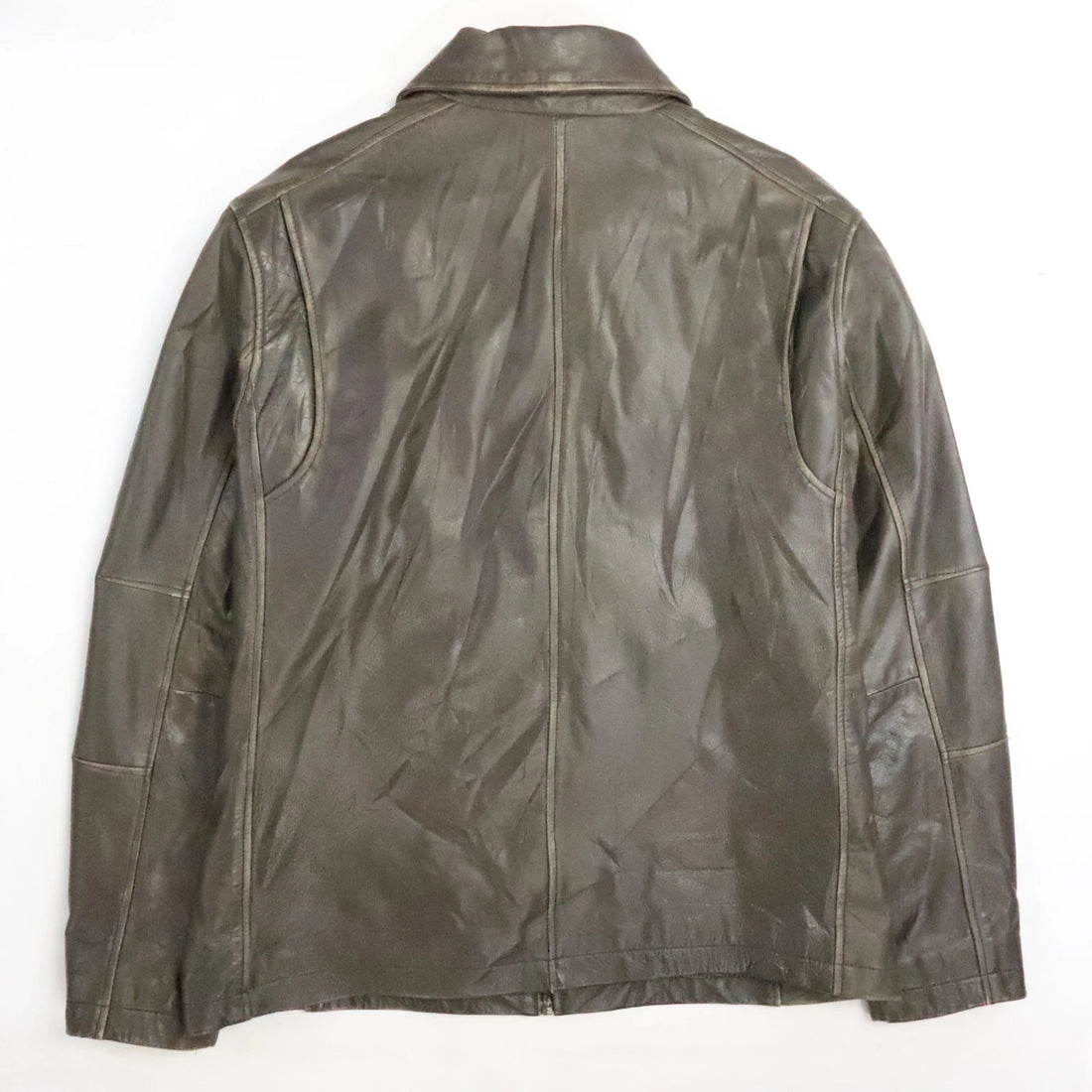 Andrew Marc New York Leather Coat Jacket Size XLT Brown