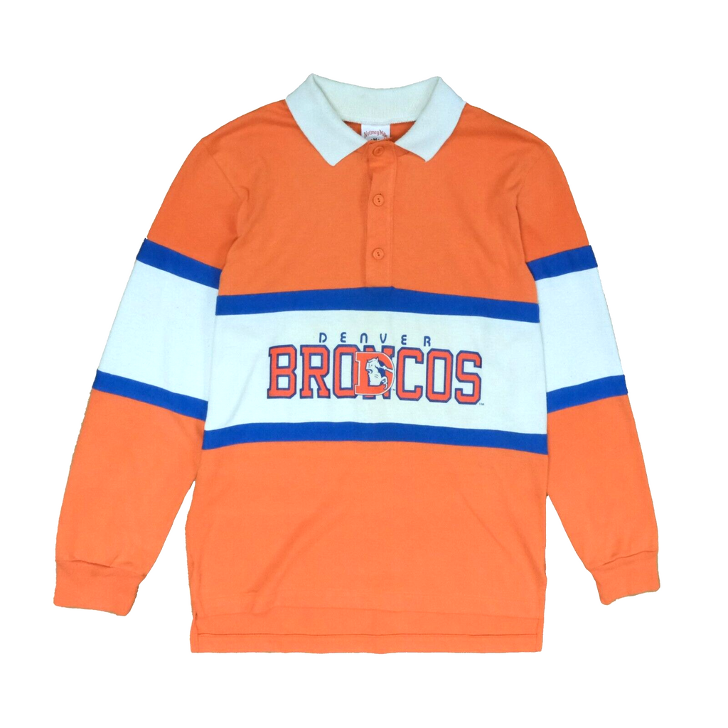 VINTAGE Nutmeg White Denver Broncos Heavy Knitted Sweater Adult Size XL