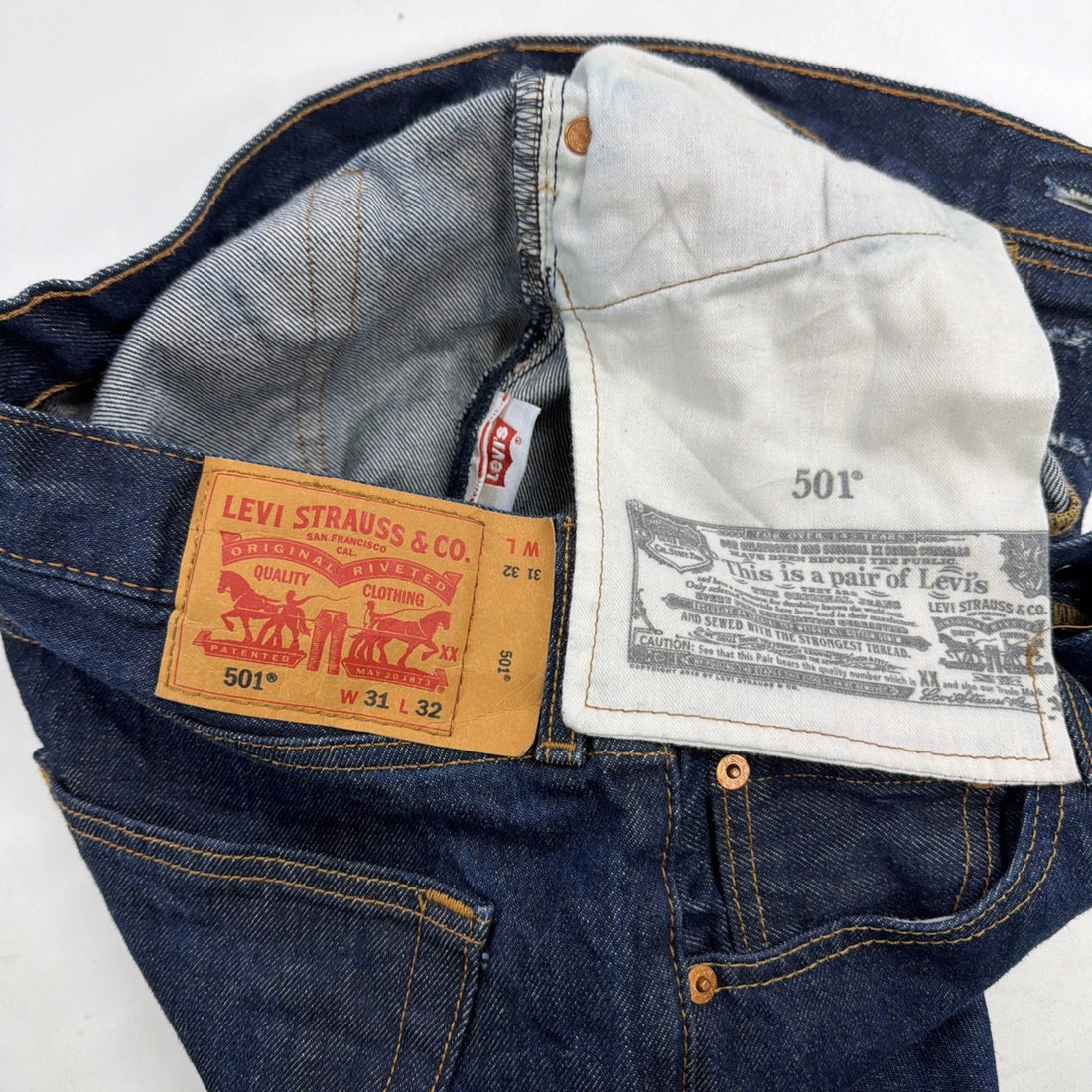 Levi Strauss & Co. 501 Denim Jeans Pants Size 31 X 32