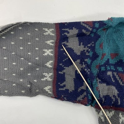 Vintage Perspective Fair Isle Crewneck Sweater Size Large