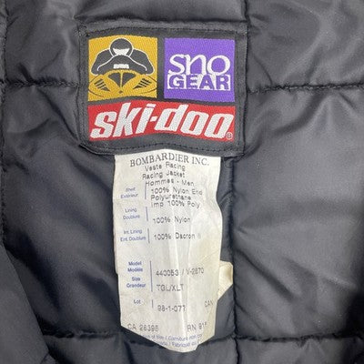 Vintage Ski-Doo Veste Racing Jacket Size XL Snowmobile