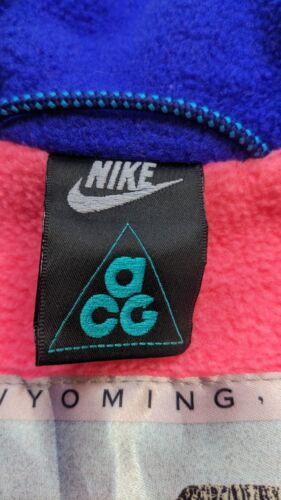 Vintage Nike ACG Devil's Tower Ski Fleece Jacket Size Small Pink