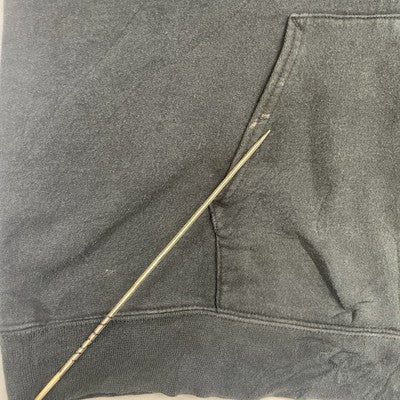 Harley Davidson Motorcycles Full Zip Sweatshirt Hoodie Size Large Black