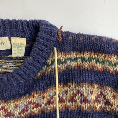 Vintage St. John's Bay Knit Crewneck Sweater Size Large Tall