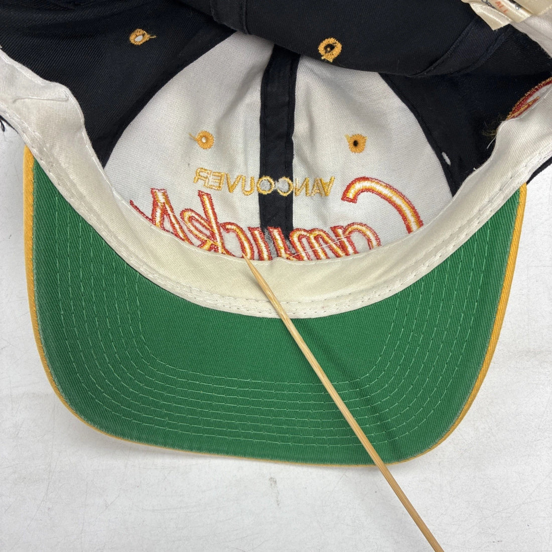 Vintage Vancouver Canucks Twill Script Sports Specialties Hat OSFA NHL