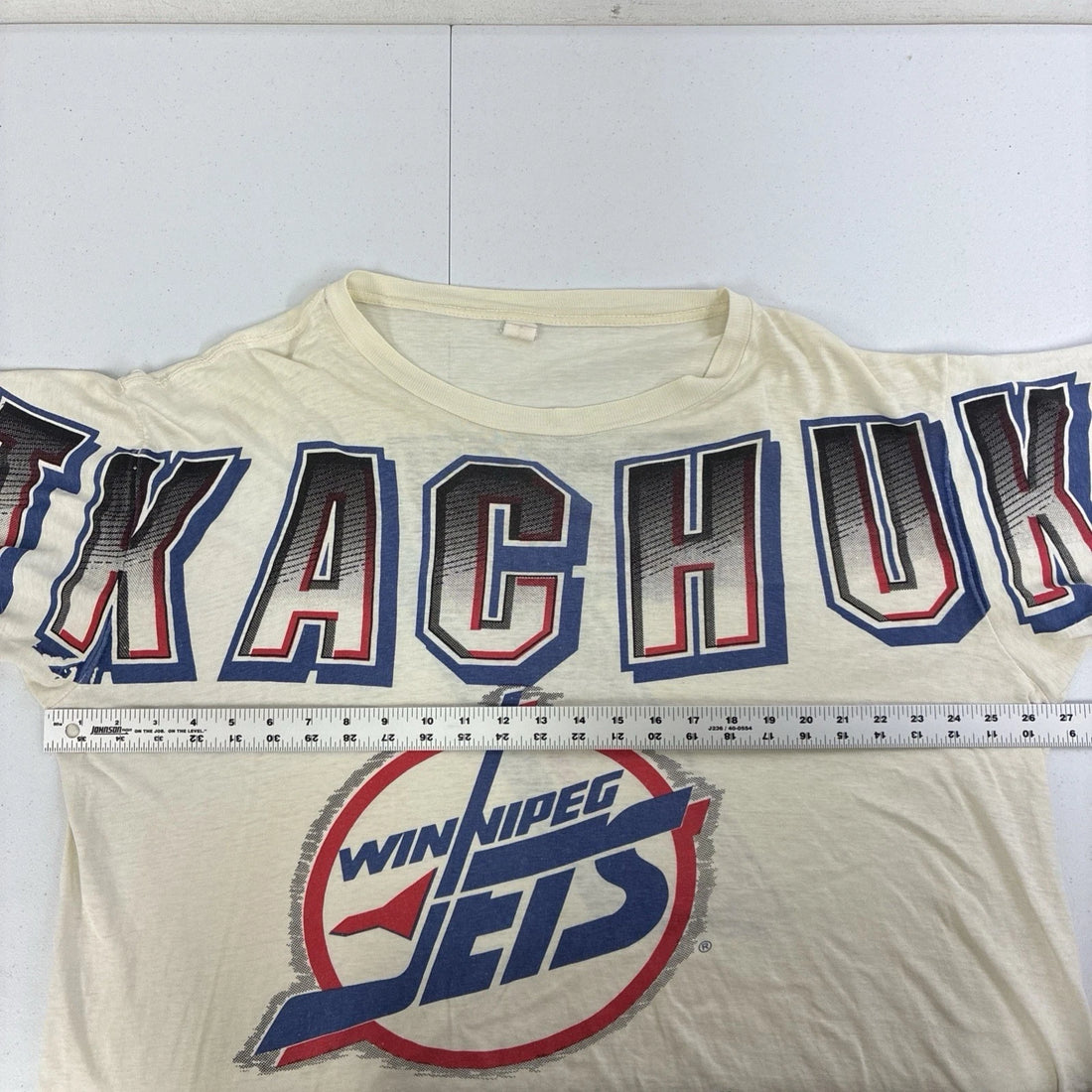 Vintage Winnipeg Jets Keith Tkachuk T-Shirt Size XL NHL