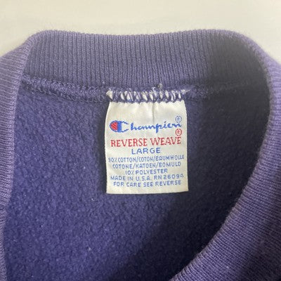Vintage Champion Reverse Weave Crewneck Sweatshirt Size Large Spell Out 90s