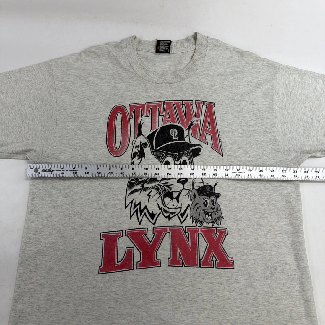 Vintage Ottawa Lynx Baseball T-Shirt Size XL MLB IL MiLB