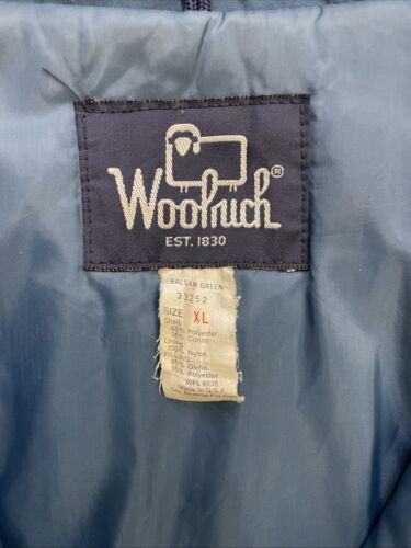 Vintage Woolrich Puffer Bomber Jacket Size XL Teal Insulated