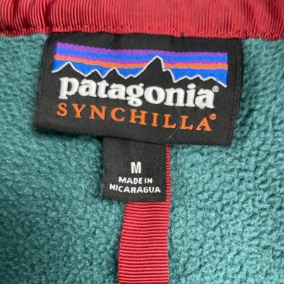 Vintage Patagonia Synchilla Snap-T Fleece Pullover Jacket Size Medium Green