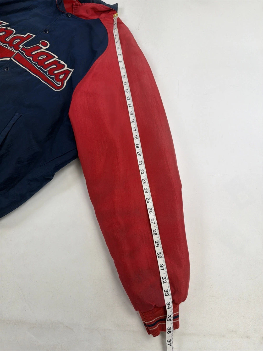 Vintage Cleveland Indians Starter Jacket Size 2XL Diamond Collection MLB