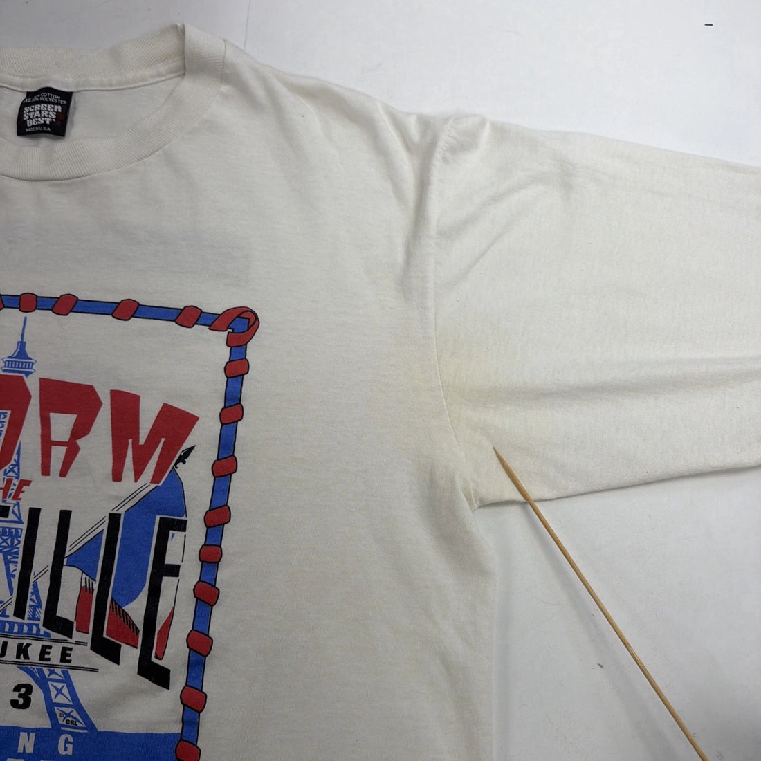 Vintage Storm The Bastille Milwaukee Walk/Run Long Sleeve T-Shirt XL 1993 90s