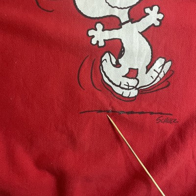 Snoopy Peanuts Champion Reverse Weave Crewneck Sweatshirt Size Large