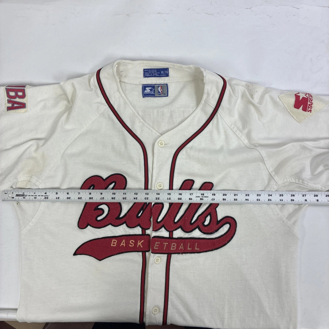 Chicago Bulls Starter Baseball Jersey Size XL NBA