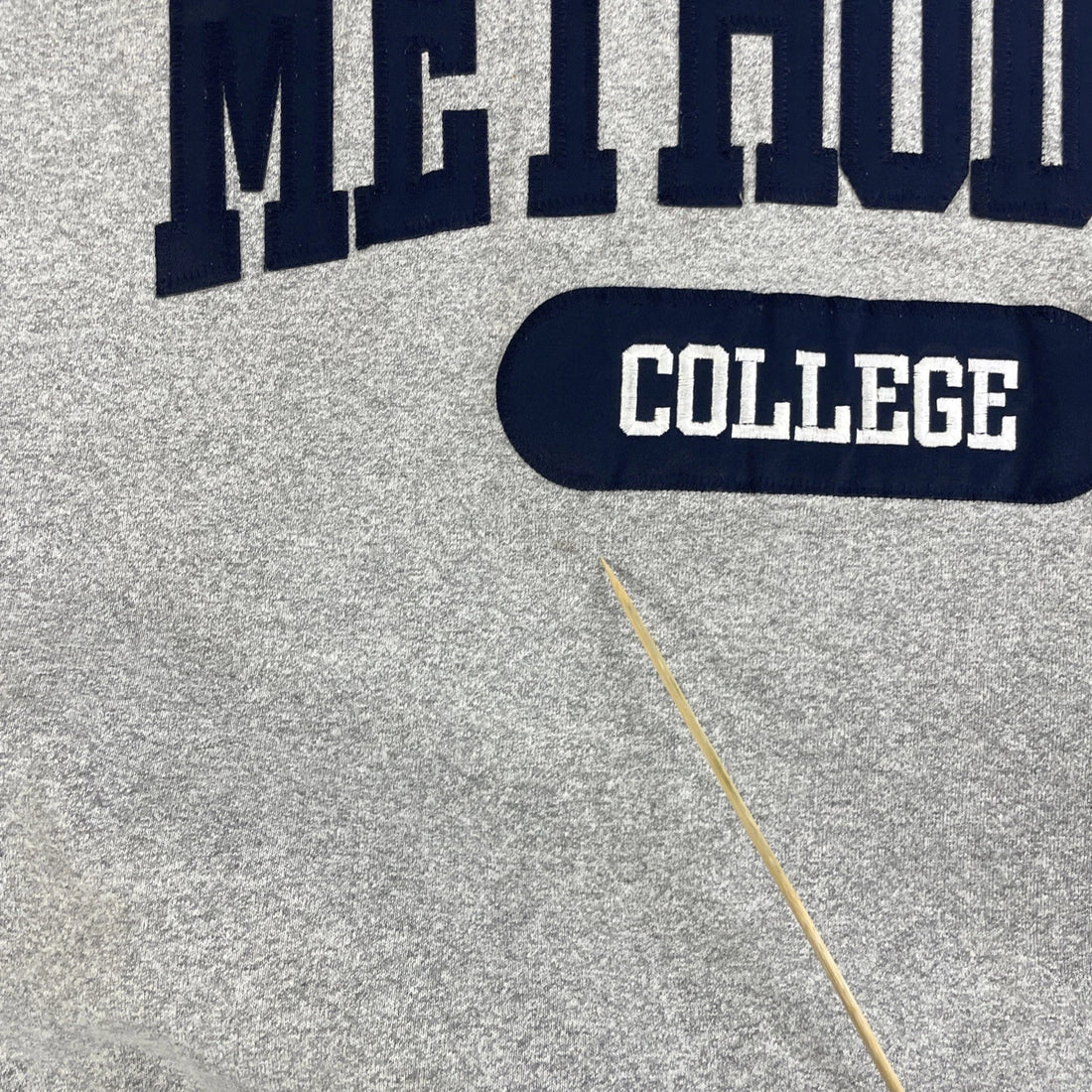 Vintage Methodist College Crewneck Sweatshirt Size Large