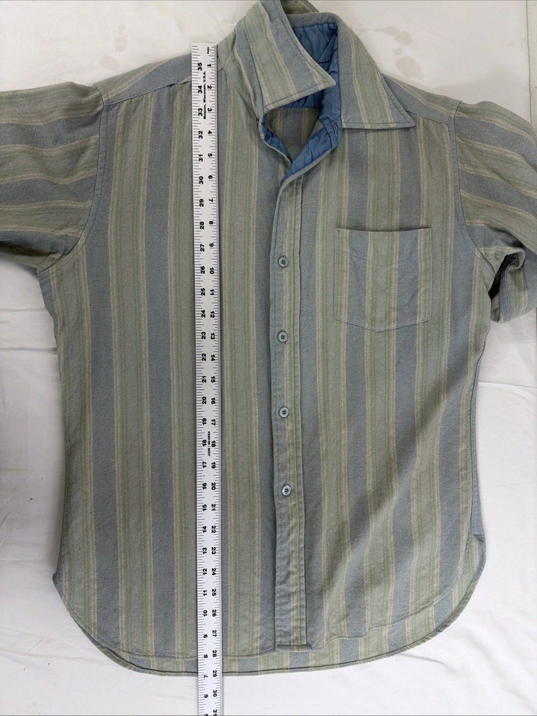 Vintage Pendleton Wool Lodge Button Up Shirt Size Medium Striped