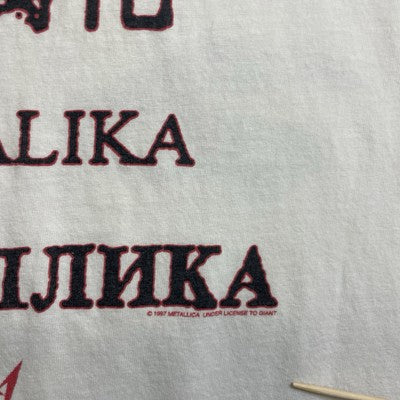 Vintage Metallica Eyes T-Shirt Size XL 1997 90s