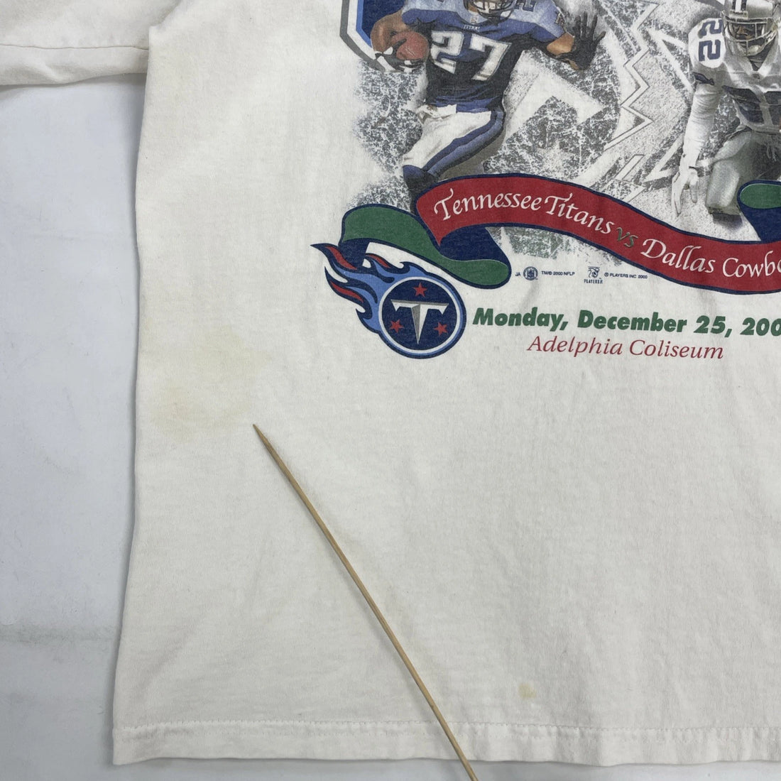 Vintage Titans Cowboys Christmas Clash Long Sleeve T-Shirt Size XL NFL