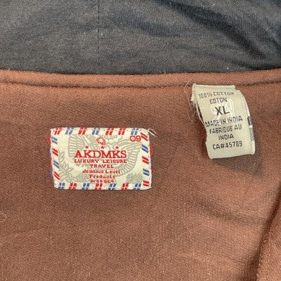 Akademiks Tiger Full Zip Sweatshirt Hoodie Size XL Brown Y2K
