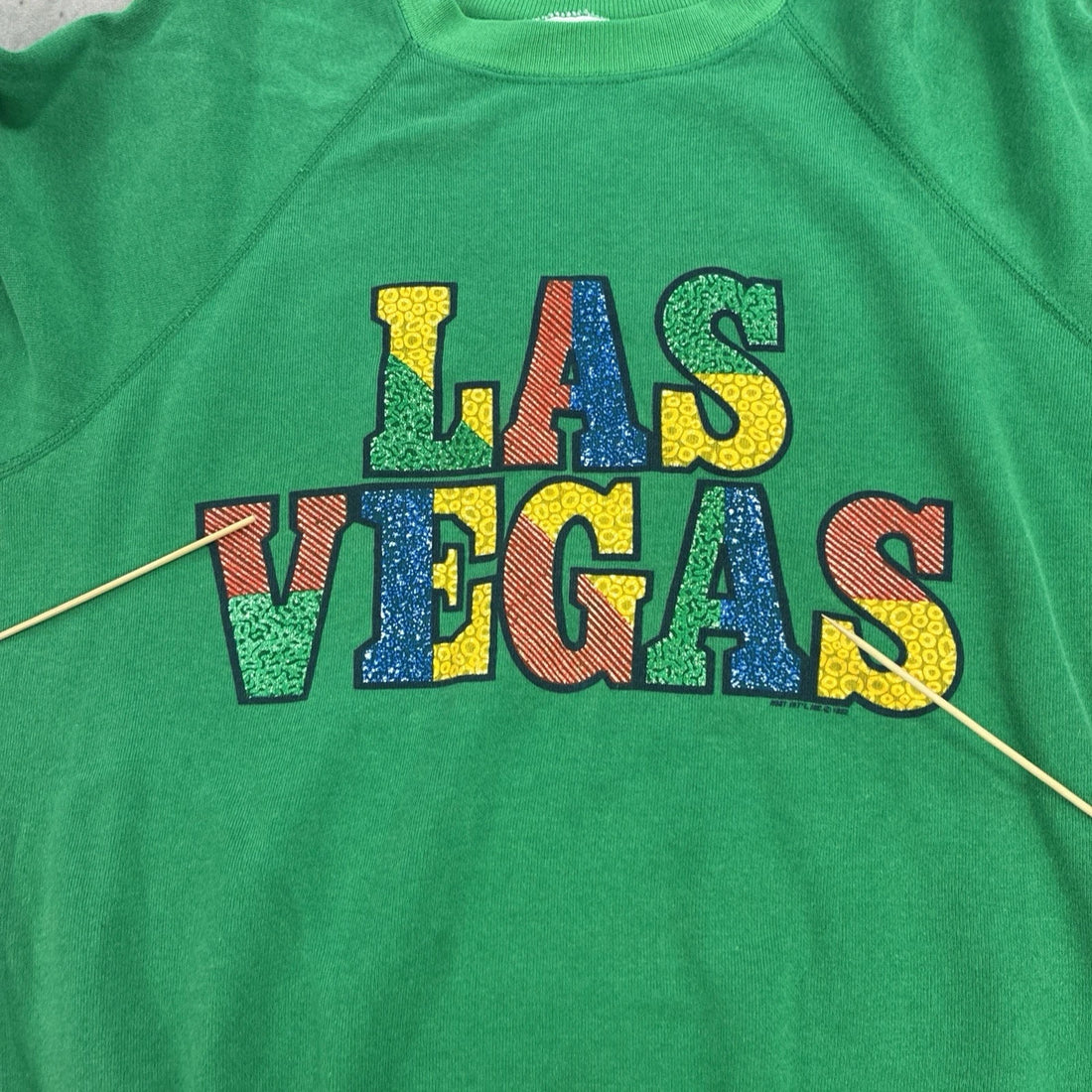 Vintage Las Vegas Crewneck Sweatshirt Size Large 80s 90s