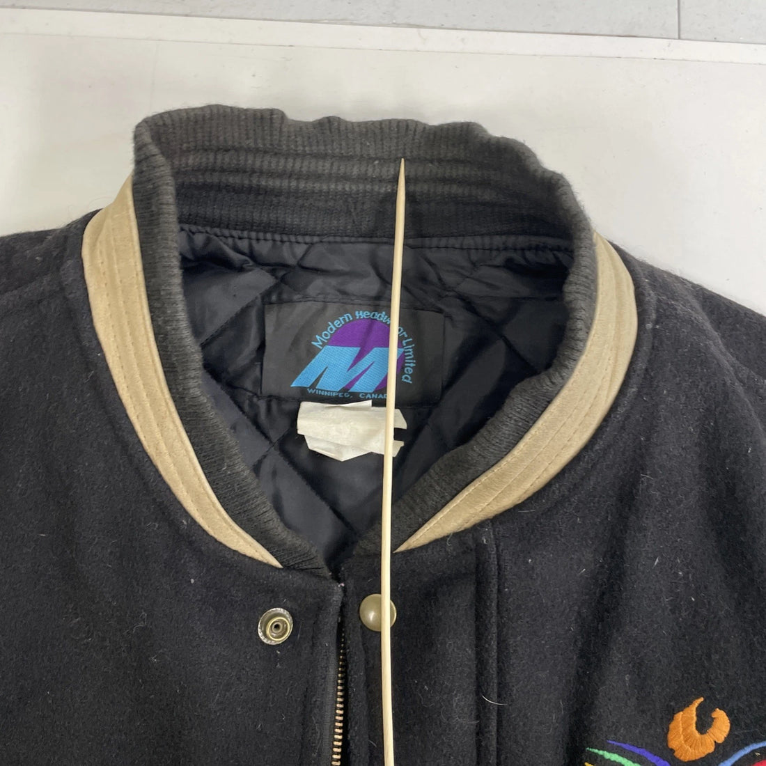 Vintage XIII Pan Am Games Winnipeg 1999 Leather Wool Varsity Jacket Size Medium