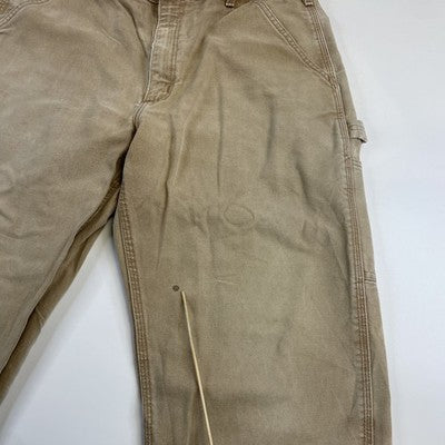 Vintage Carhartt Canvas Carpenter Work Pants Size 34 X 30 Brown