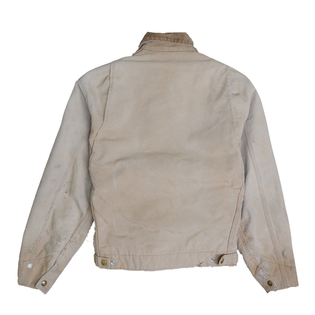 Vintage Carhartt Canvas Detroit Work Jacket Small Blanket Lined Corduroy Trim