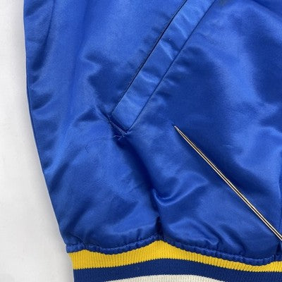 Vintage Pittsburgh Panthers Starter Satin Bomber Jacket Size Large 80s 90s NCAA