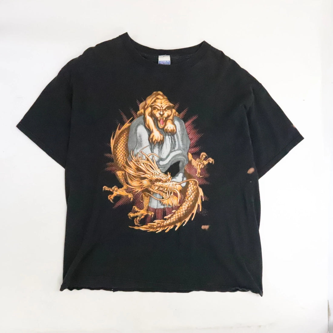 Vintage Dragon Skull T-Shirt Size XL Y2K